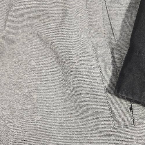 Levi's Zip Up Windbreaker Jacket Men's Large Gray Black Distressed - Picture 6 of 19