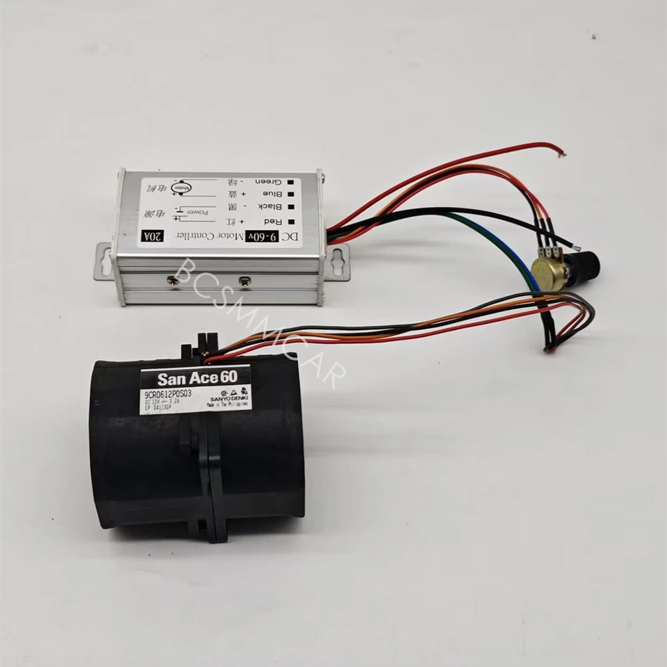 Electric Turbine Turbo Boost Intake Fans SAN ACE60 3.2A W/Stepless Controller Foto 3 de 4