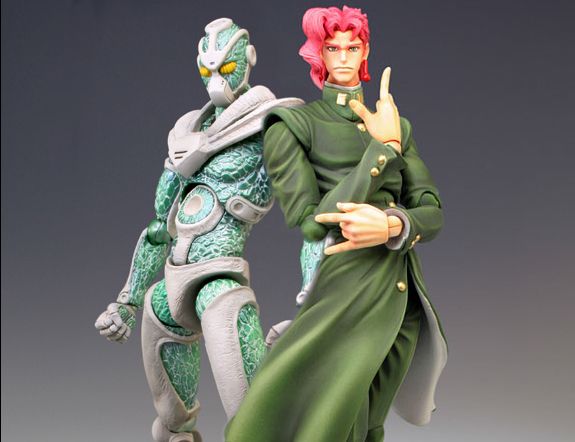 JOJO BIZARRE ADVENTURE PART III 5 HIEROPHANT GREEN & 6 KAKYOIN SAS ACTION FIGURE JOJO BIZARRE ADVENTURE PART III 5 HIEROPHANT GREEN & 6 KAKYOIN SAS ACTION FIGURE