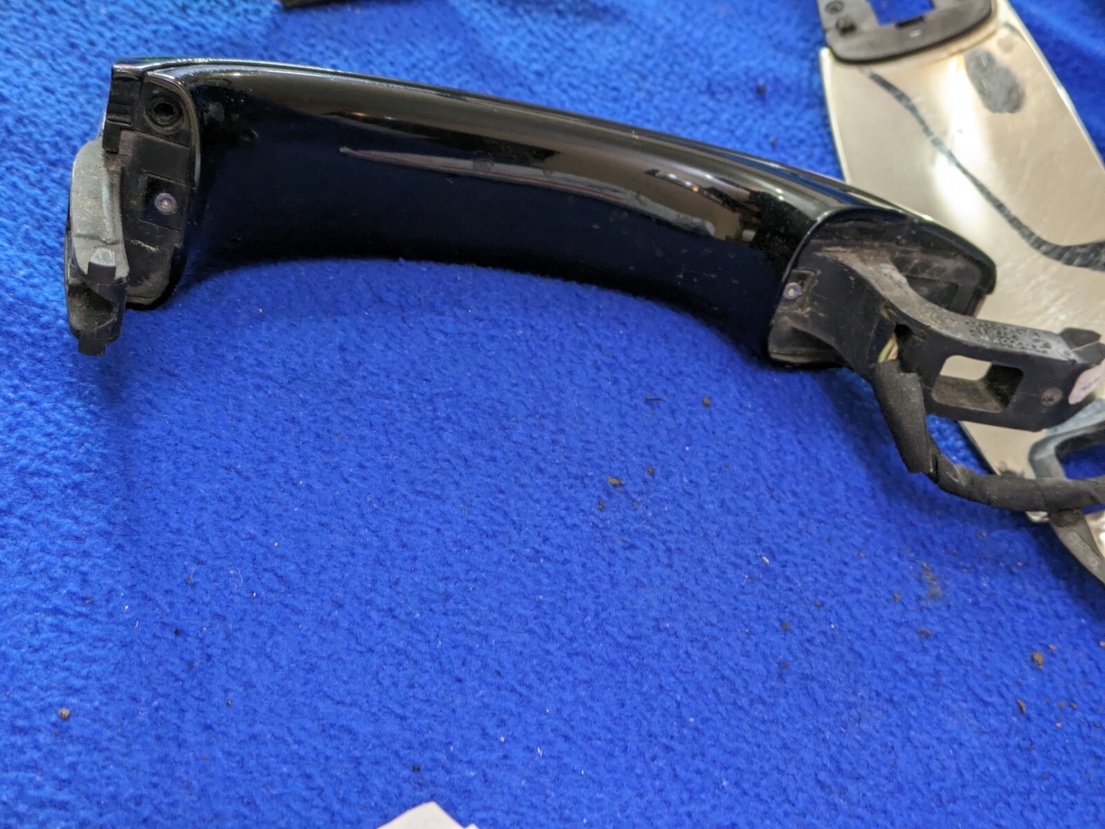 black 03-12 Bentley Continental  GT left Side Door Handle Keyless Go OEM spur