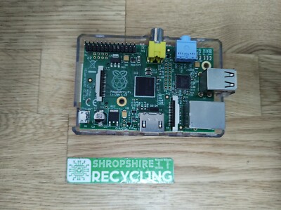 Raspberry Pi (c) Model B - 2011,12 256MB (Half Clear Case) *GEBRAUCHT*