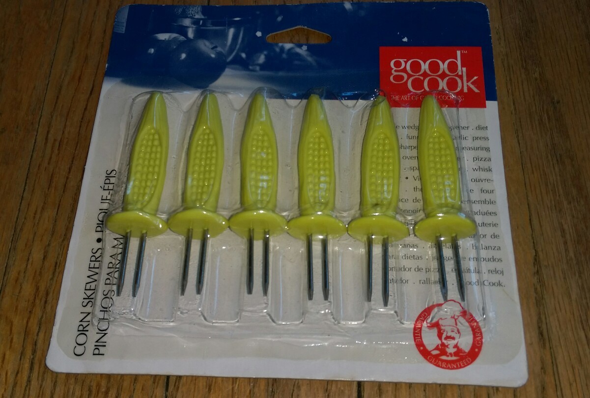 Bradshaw International Good Cook Corn On The Cob Skewers Holders Good