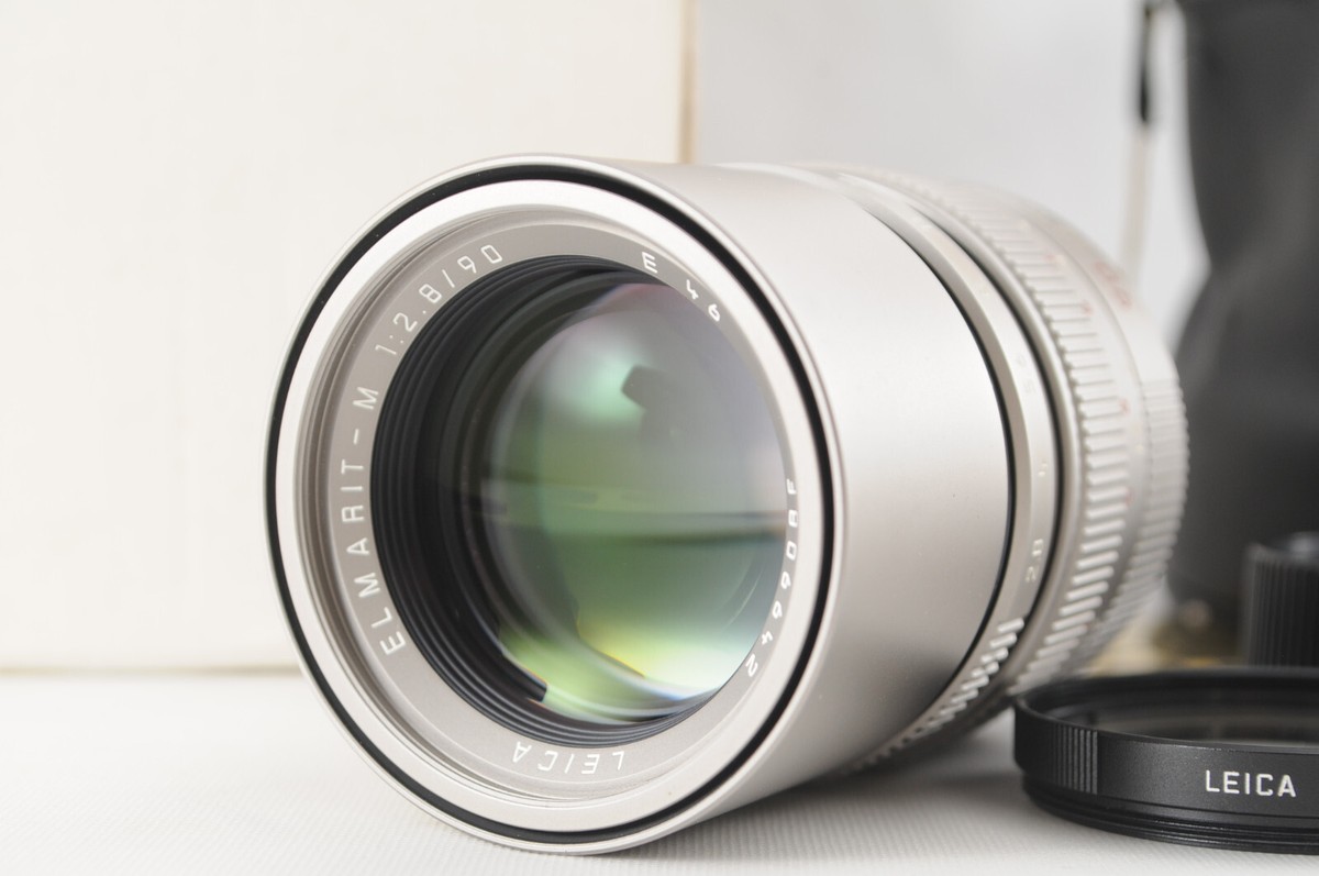 ◇57◇ TOP MINT in BOX LEICA ELMARIT 90mm f2.8【2nd】TITAN + Pouch