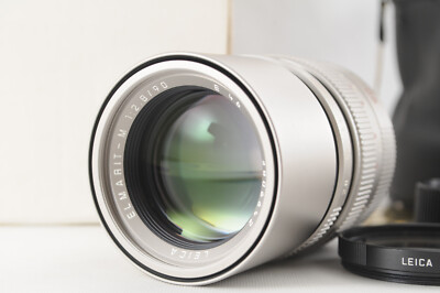 ◇57◇ TOP MINT in BOX LEICA ELMARIT 90mm f2.8【2nd】TITAN + Pouch