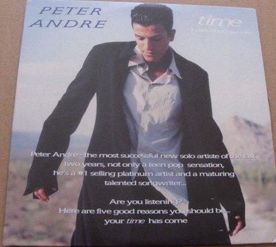 Peter Andre:  Time  5 TRACK Sampler  RARE  PROMO  CD   