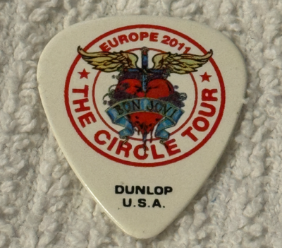 Bon Jovi Richie Sambora Signature Guitar Pick 2011 The Circle Tour