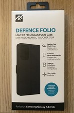 ZAGG DEFENCE FOLIO Leather Feel Black Case For Samsung Galaxy A33 5G
