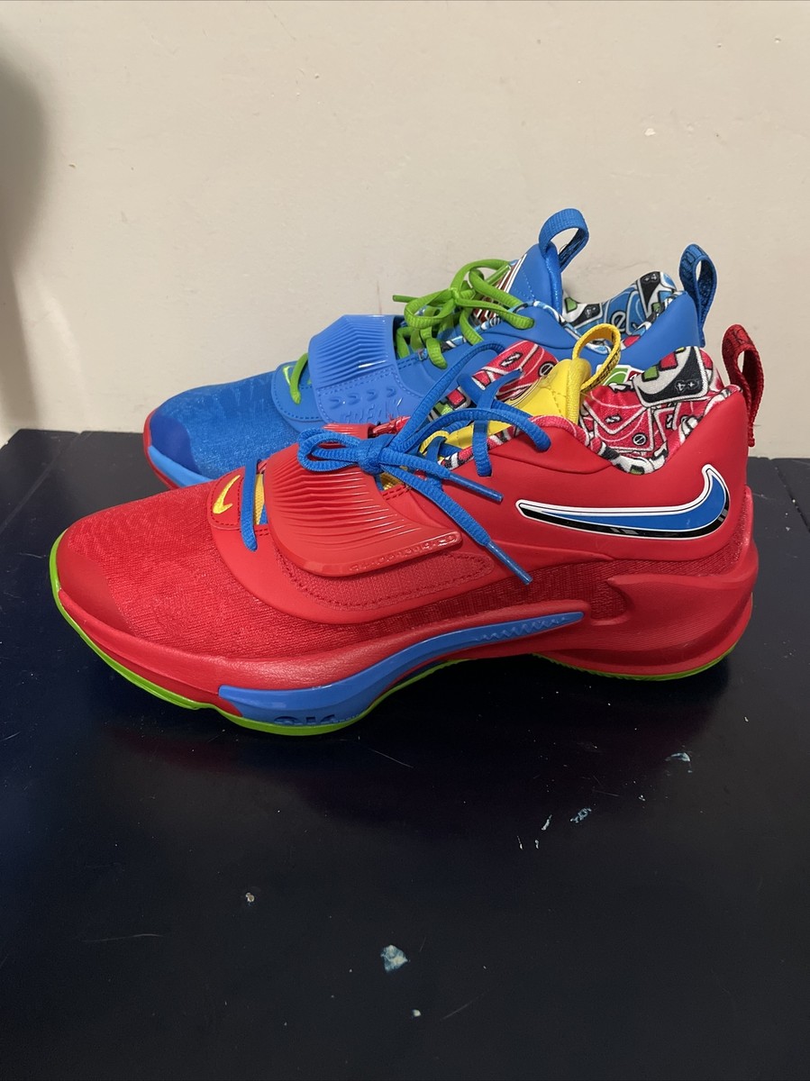 Men Size 9.5 - Nike Zoom Freak 3 NRG x UNO 50th Anniversary/Left