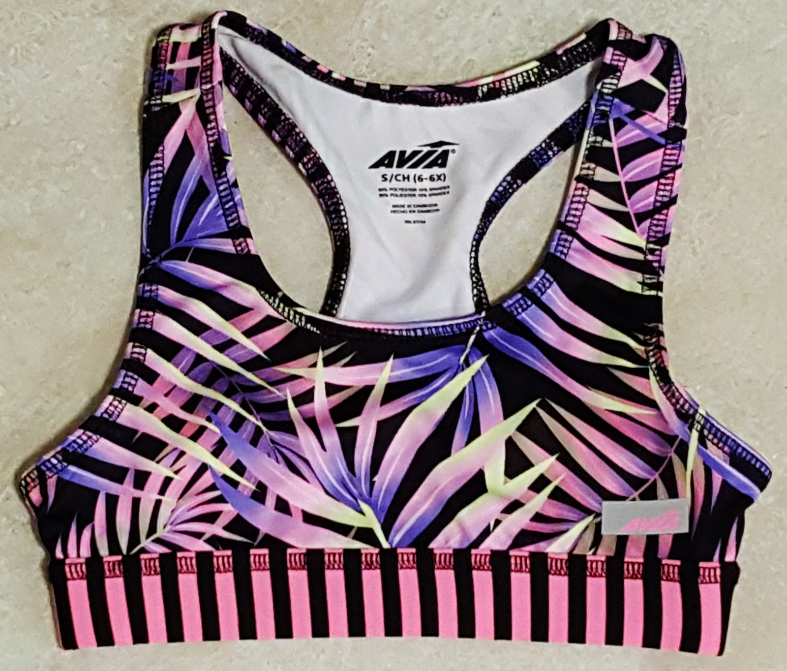 Girls AVIA Sports/Gymnastic Athletic Bra XSSMLXL Other Girls