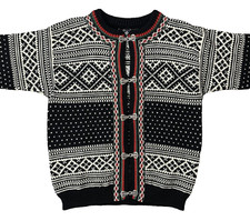 Dale of Norway Classic Cardigan Pure New Wool Nordic Fair Isle Size XS 38