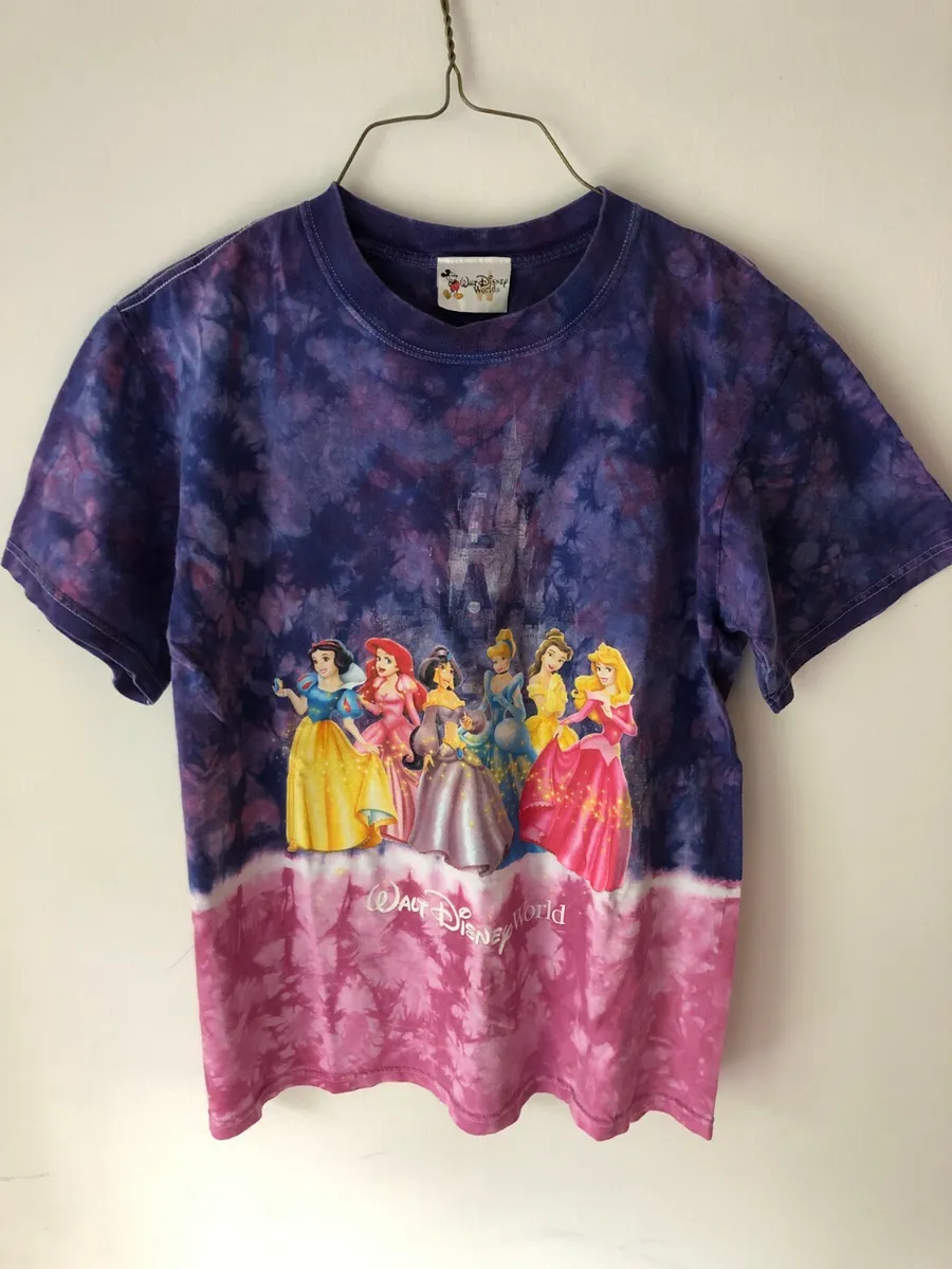 RARE Vintage Disney Princesses Princess Shirt Rare Tie Dye Small EUC