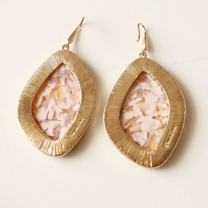 Nuevos pendientes colgantes de resina con barra de chuchería mejor regalo moda mujeres fiesta joyería Foto 2 de 4