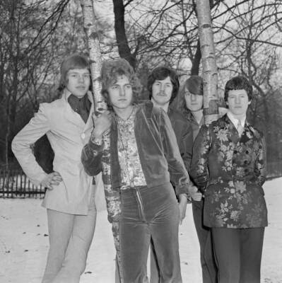 The Band of Joy posed in the grounds of Holland House in Holland P- Old Photo 4