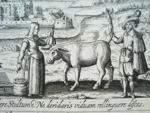 Tottis Tata Ungarn Heirat einer reichen Fau alter Meissner Kupferstich 1624 - Picture 2 of 3
