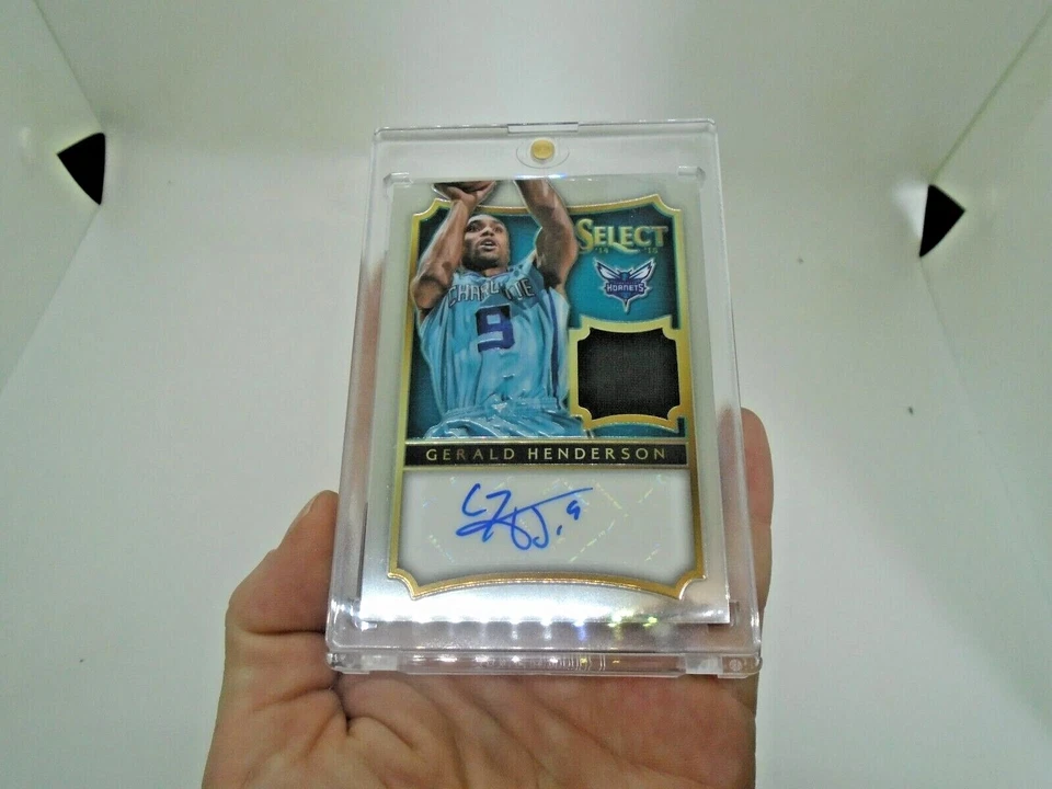 2014-15 PANINI SELECT #39 GERALD HENDERSON JERSEY PATCH AUTO 4 /99 - Image 2 of 4