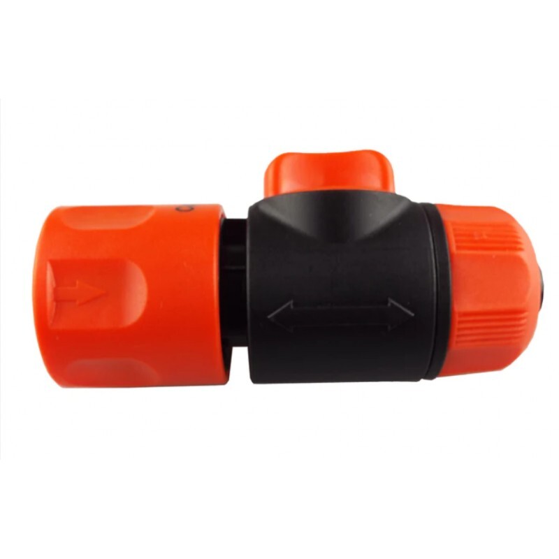 Hose Connector with Valve use with 1/2" Garden Hose Water Flow Control