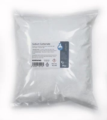INTRALABS Sodium Carbonate Fine Powder - Soda Ash Light - 100g to 25kg