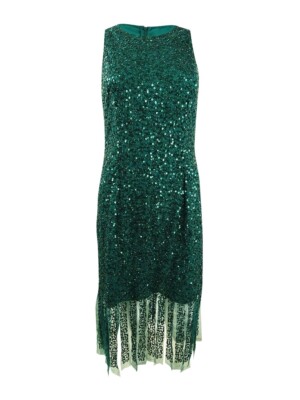 Adrianna Papell Women's Beaded Short Dress