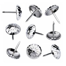 100PCS 5/8" Silver Upholstery Tacks for Furniture Upholstery