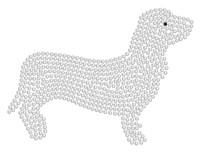 Dachshund Pet Dog Iron-on Rhinestone Diamante Transfer Clear on sale Dachshund Pet Dog Iron-on Rhinestone Diamante Transfer Clear on sale