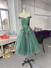 women emerald green formal dresses size 2