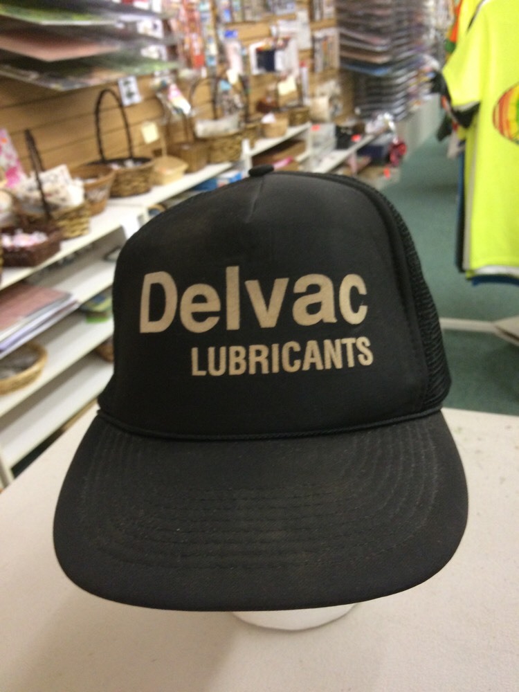 trucker hat baseball cap delvac lubricants old school retro vintage