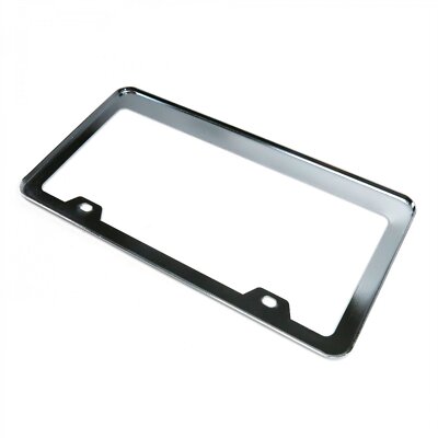 Licence Plate Frame Holder 2-Pack Chrome Stainless Steel License Plate Frames – With Screw Caps, Legal For All Vehicles Chrome Stainless Steel License Plate Cover - Foto 8