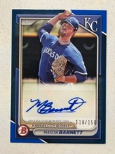MASON BARNETT Royals 2024 Bowman Blue Paper AUTO Autograph # 118/150