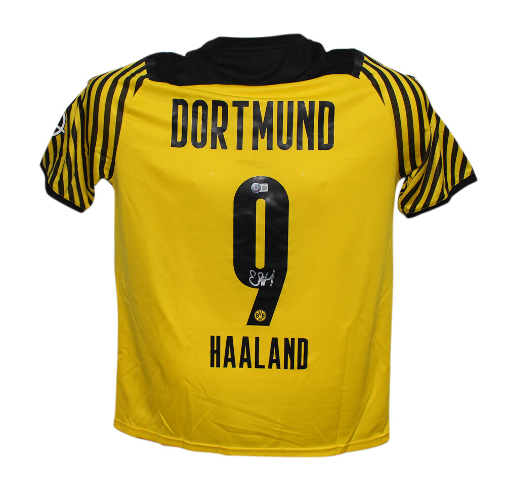 Erling Haaland Autographed Signed Borussia Dortmund Puma Jersey Beckett 