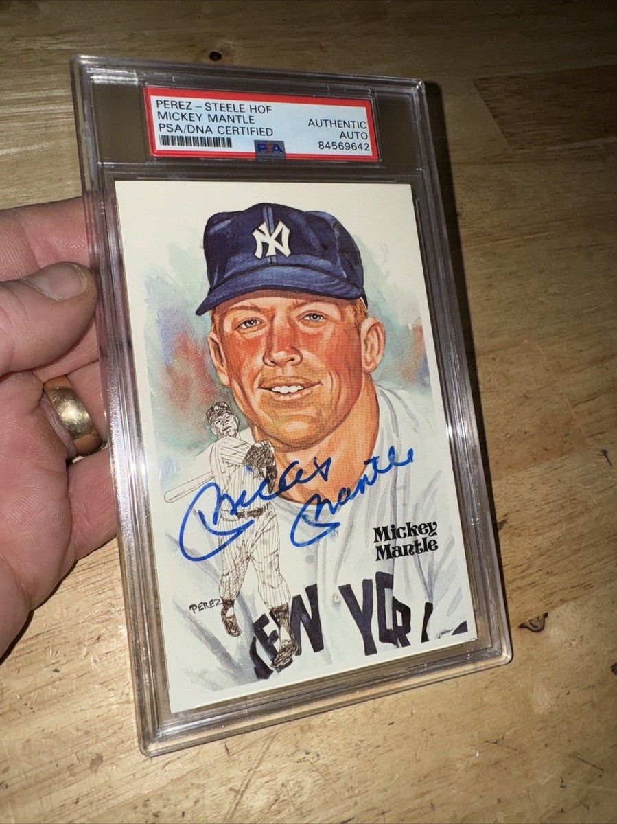 Mickey Mantle AUTOGRAPH PSA Authentic Auto Baseball New York
