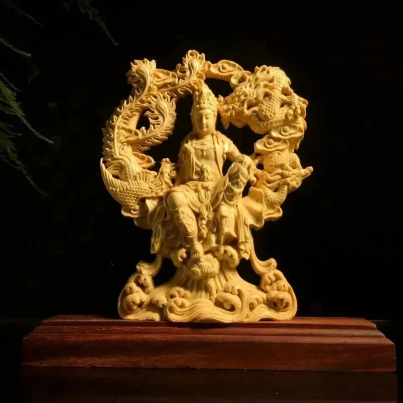木制凤凰中国风雕像、雕像| eBay