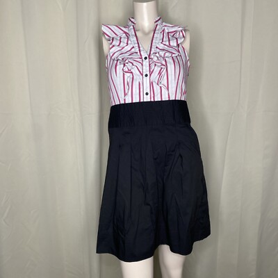 express black shirt dress Express Design Studio Sleeveless Ruffle Button Neckline Black Shirt Dress  Size 6