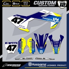 HUSQVARNA 85 MOTOCROSS GRAPHICS CUSTOM MX GRAPHICS KIT TC 85 FADE YEL/BLU/BLU