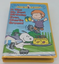 New  Peanuts Classic "It Was My Best Birthday Ever, Charlie Brown!"VHS Clamshell