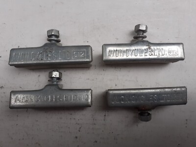 4 Bremsschuhe gemarkt AVON CYCLES für Oldtimer Fahrrad, vergrößerte Maße
