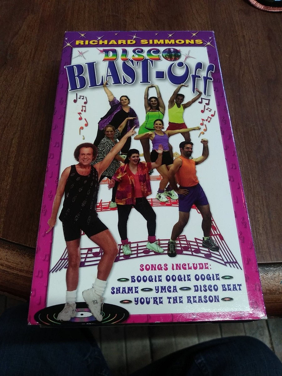 Richard Simmons Disco Blast Off! VHS Exercise Workout Fitness YMCA - Main Image