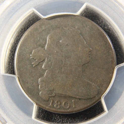 1801 Draped Bust Large Cent, PCGS G-4, S-219, 3 Errors Reverse