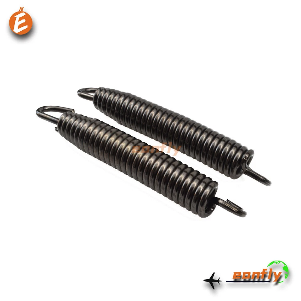Par de resortes de escape niquelados de 80 mm para TM MX 250F 2002-2012 2013 2014 2015 Foto 2 de 2