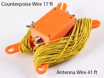 Random Wire Antenna with integrated winder 80-10 m. Ready to