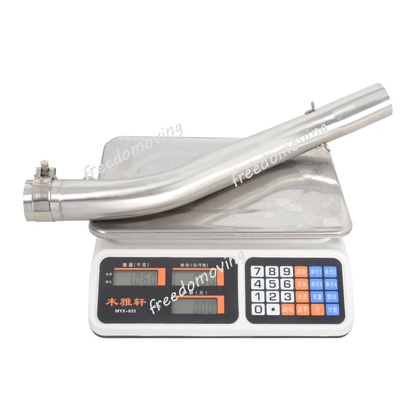 Sistema de escape tubo de enlace medio acero inoxidable 51 mm para Honda CBR600F4i 2001-2007 Foto 2 de 4