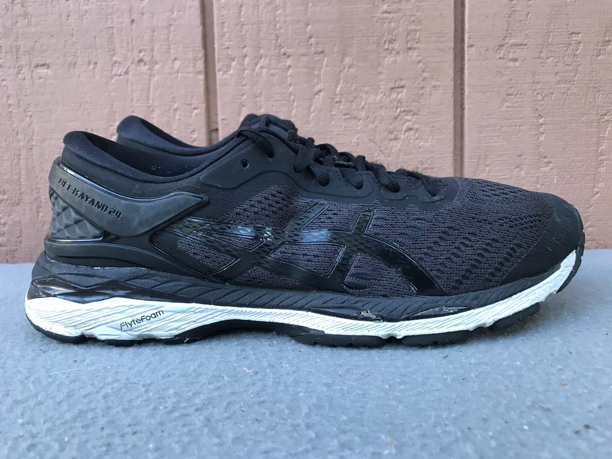 Asics Gel Kayano 24 Women Size US 8.5 Athletic Running Shoe Black White T799N C6