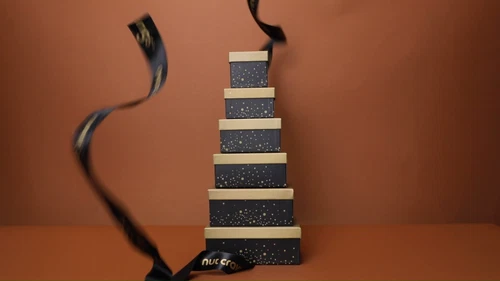 Nut Cravings Gourmet Dried Fruit & Nut Gift Basket Leaf Tower + Ribbon 12 Pieces - Video 1 of 1