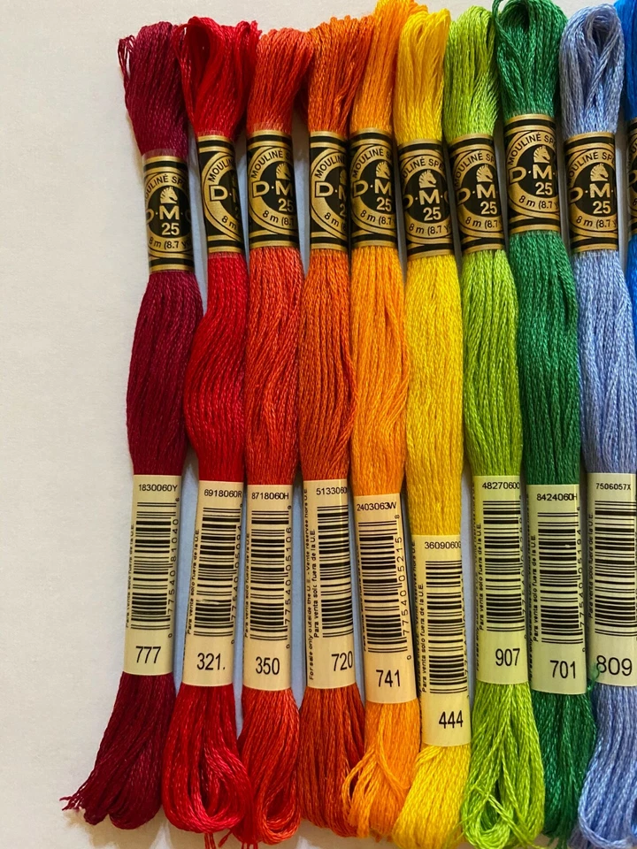 DMC Floss 12 Skeins | Free Shipping!!! | Rainbow Traditional Set 2 | Brand New!! - Image 2 of 4