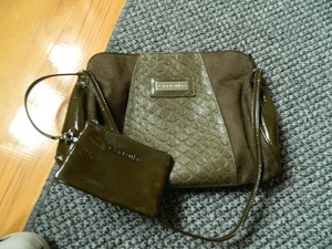 olive leather crossbody bolsa