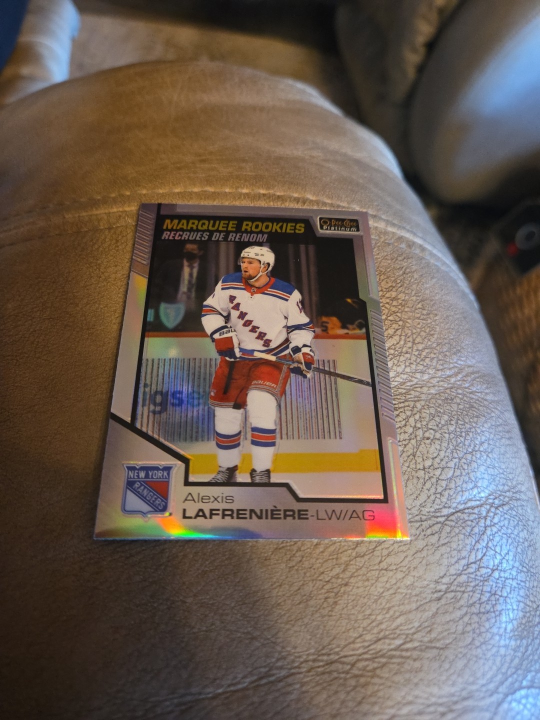 2020-21 O-Pee-Chee Platinum Marquee Rookies Rainbow Alexis Lafreniere Rookie RC