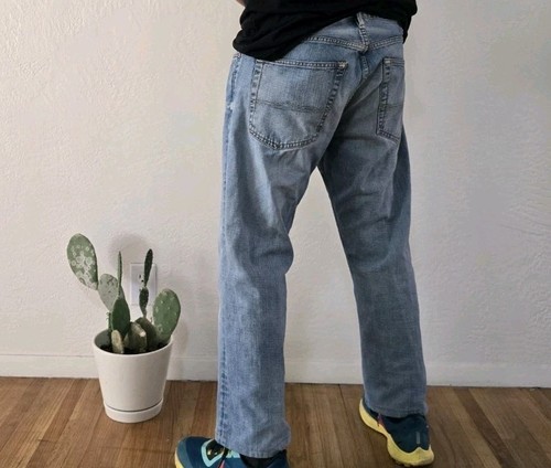 Denim & Supply Ralph Lauren Blue Denim Straight Faded Jeans Mens Size 36 X 25.5 - Picture 2 of 5