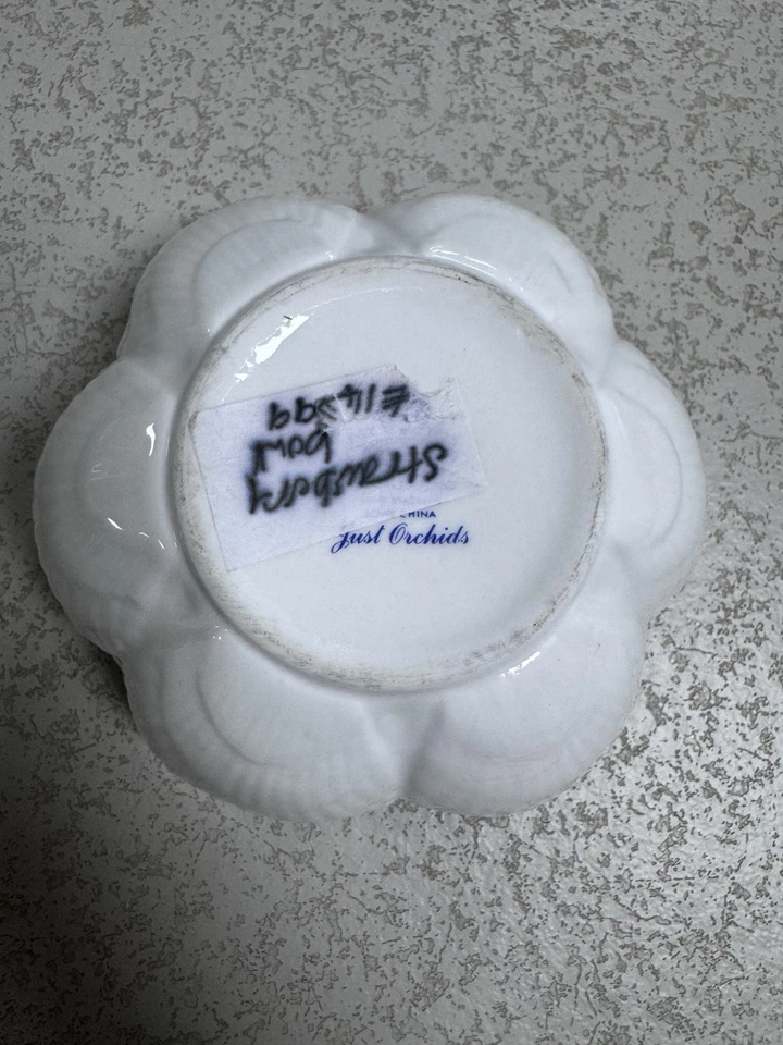 Aynsley Just Orchids Strawberry Bowl - Image 4 of 4