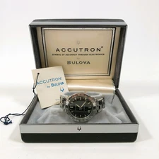 VTG 1963 Bulova Accutron 214 Astronaut w Clasp Band Stainless Steel Refurbished
