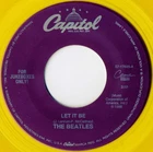 The Beatles Let It Be YELLOW VINYL jukebox Cema pressing Capitol 1994 NM