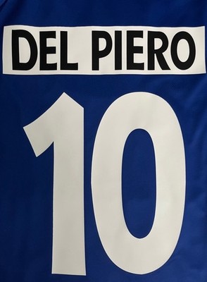 Del Piero #10 Large 1995/1996 Away Retro Jersey Italy Soccer